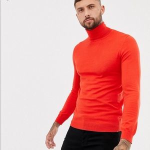 Pull&bear red turtleneck